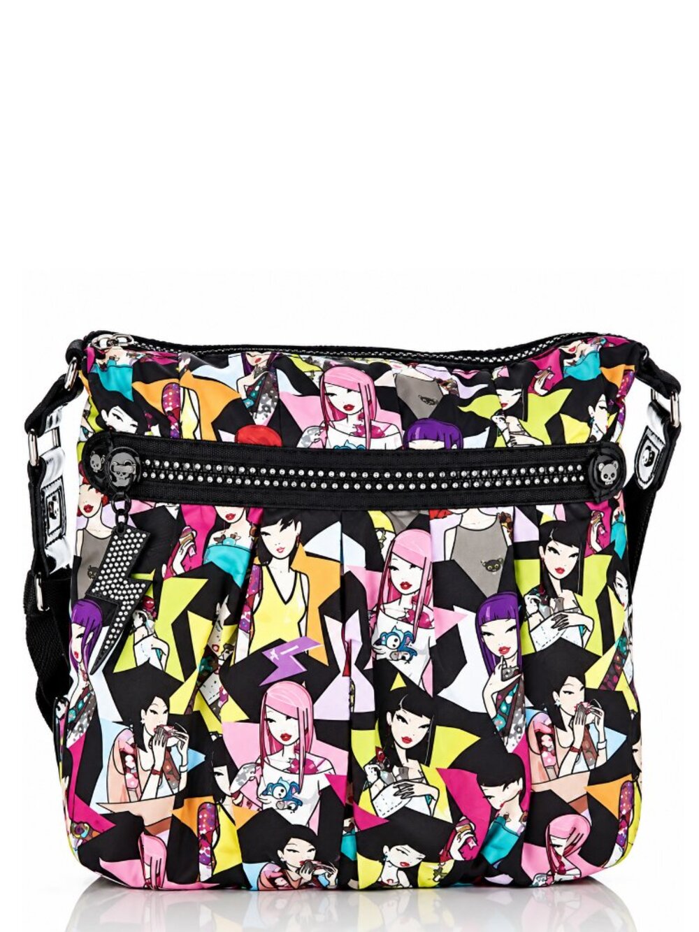 tokidoki Dixon Medium Crossbody Bag Expandable Rhinestones Vintage